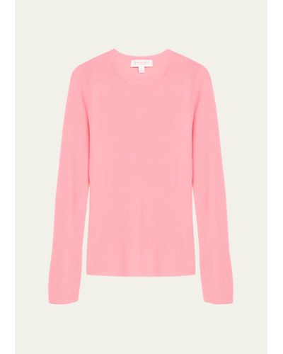 Michael Kors Hutton Ribbed Cashmere Pullover - Pink