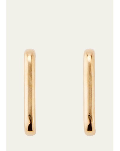 JOLLY BIJOU 14k Gold Barre Earlobe Wrap Earrings - Natural
