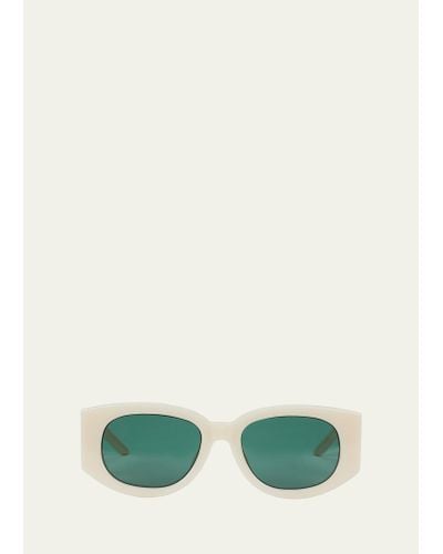 Casablancabrand Wave Sun Monogram Oval Sunglasses - Multicolor
