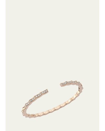 WALTERS FAITH Clive 18k Rose Gold Diamond Scalloped Hinge Bracelet - Natural