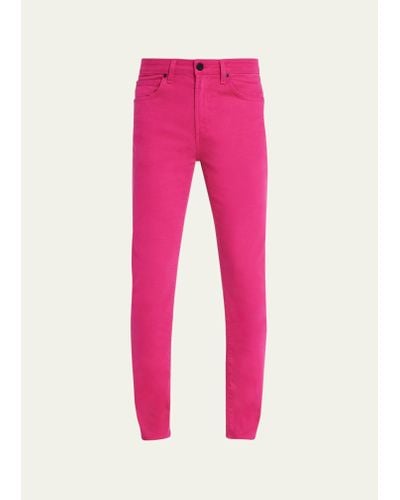 Monfrere Greyson Neon Denim Skinny Jeans - Pink