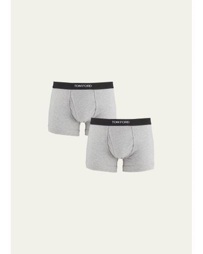 Tom Ford 2-pack Solid Jersey Boxer Briefs - Natural