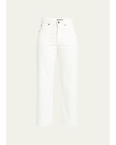 Loro Piana Mid-rise Straight Jeans - White