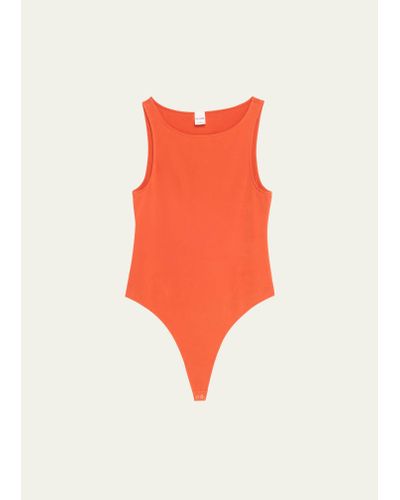RE/DONE High-neck Bodysuit - Red