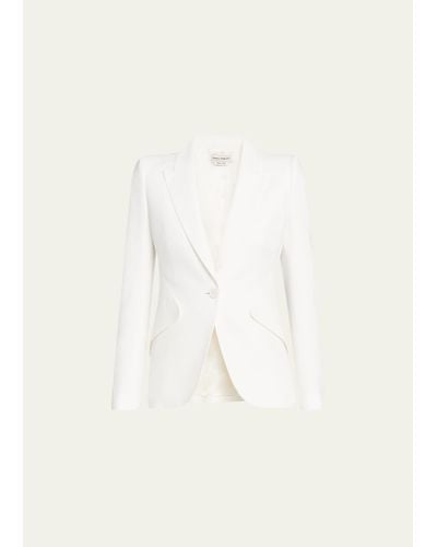 Alexander McQueen Classic Single-breasted Suiting Blazer - Natural