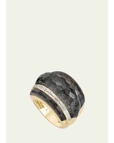 Stephen Webster 18k Yellow Gold Ch2 Statement Ring With Obsidian Crystal Haze And Diamonds - Metallic