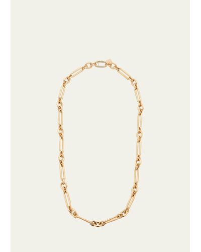 Lauren Rubinski Lr18 14k Yellow Gold Twisted Link Long Chain Necklace - Natural