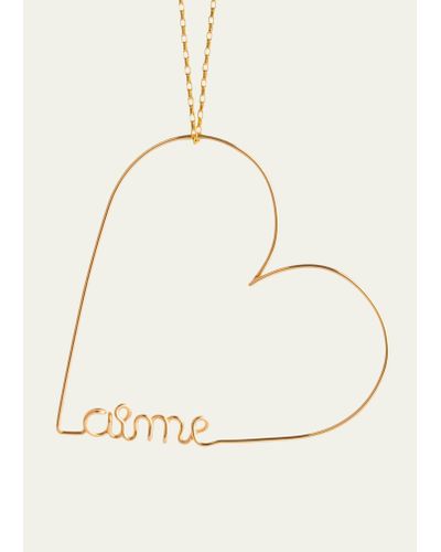 Atelier Paulin Mini Heart Aime Necklace - Natural