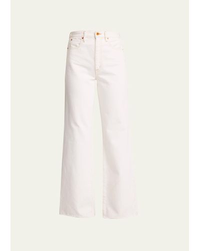 SLVRLAKE Denim Grace Soft Cotton Pants - White