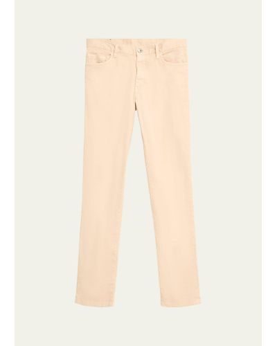 ZEGNA Light Tan Linen 5-pocket Jeans - Natural