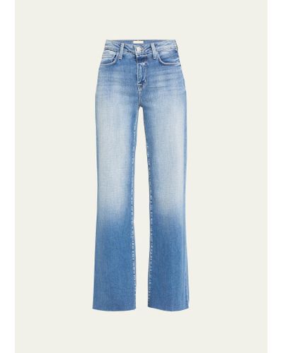 L'Agence Scottie High Rise Wide-leg Jeans - Blue