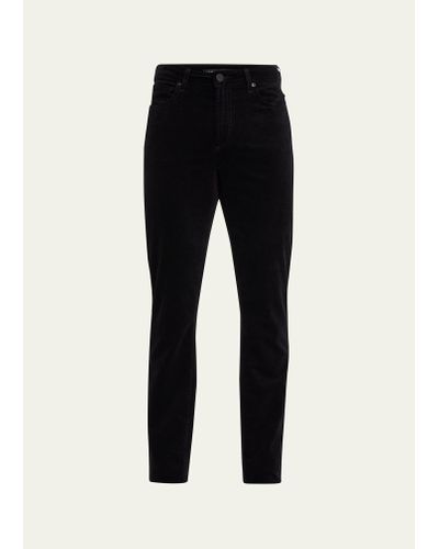Monfrere Brando Slim Velvet 5-pocket Pants - Black