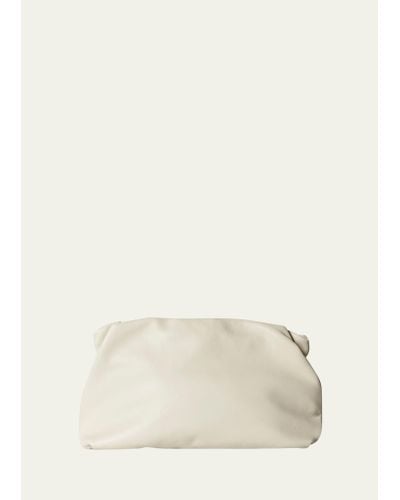 The Row Bourse Calfskin Clutch Bag - Natural