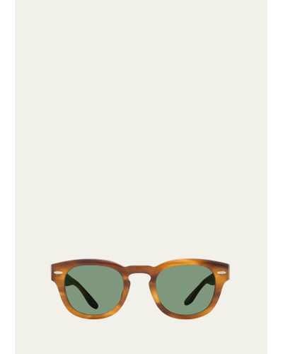 Barton Perreira Demarco Acetate Square Sunglasses - Natural