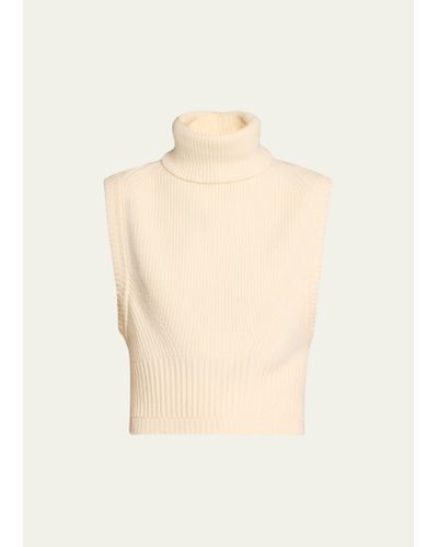 Jonathan Simkhai Maple Cashmere And Wool Turtleneck Sweater - Natural