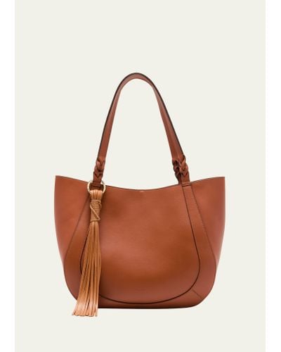 Ulla Johnson Albers East-west Leather Tote Bag - Brown
