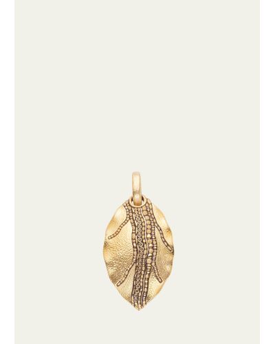 Alex Sepkus 18k Gold Leaf Pendant - Natural