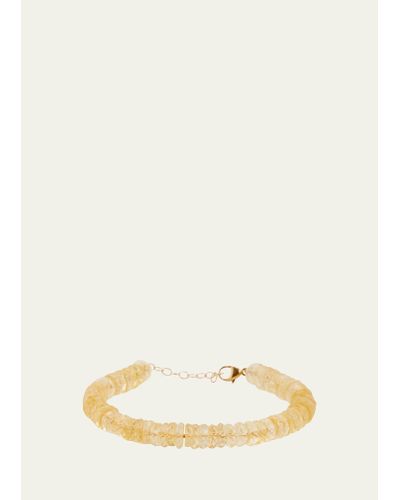 JIA JIA Citrine Fancy Cut Bead Bracelet - Natural
