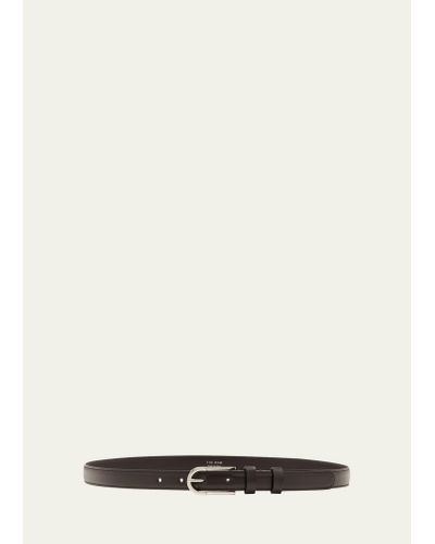 The Row Freya Leather Belt - Natural
