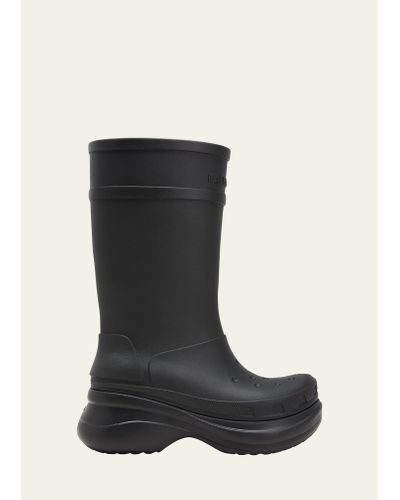 Balenciaga X Crocs Chunky Rain Boots - Black