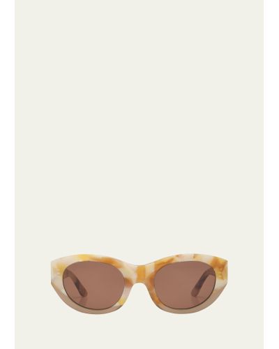 Thierry Lasry Exoty 0811 Acetate Cat-eye Sunglasses - Natural