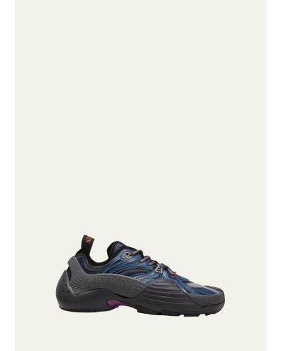Lanvin Flash-x Mesh Runner Sneakers - Blue