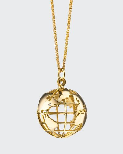Monica Rich Kosann 18k Gold My Earth Necklace - Metallic