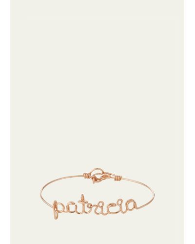 Atelier Paulin Personalized 10-letter Wire Bracelet - Natural