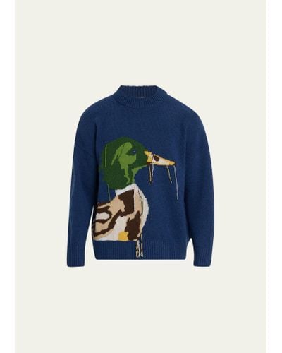 S.S.Daley Francis Duck Head Wool Sweater - Blue