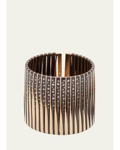 Vhernier Coucher De Soleil Bracelet In Pink Gold And Brown Diamonds - Multicolor