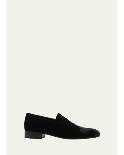 Alexander mcqueen velvet loafers sale