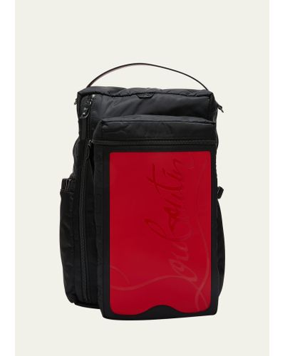 Christian Louboutin Loubideal Sneaker Sole Nylon Backpack - Red