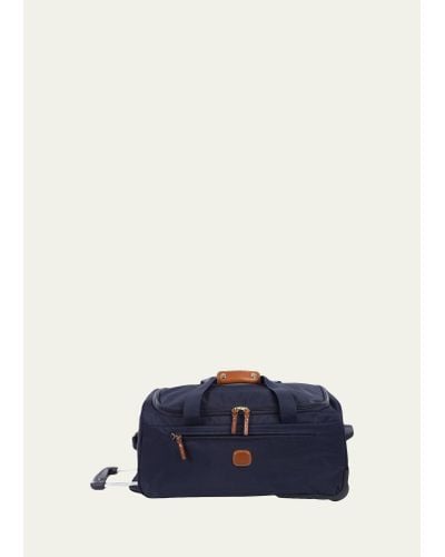 Bric's Navy X-bag 21" Carry-on Rolling Duffel Luggage - Blue