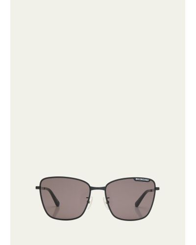 Balenciaga Bb0279sa Metal Alloy Butterfly Sunglasses - Gray