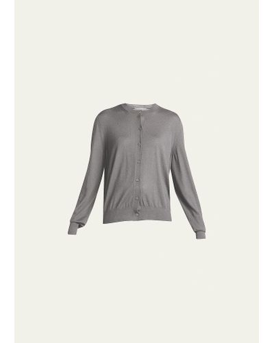 The Row Battersea Cashmere Cardigan - Gray