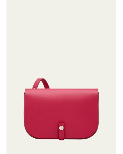 Il Bisonte Piccarda Vacchetta Leather Crossbody Bag - Pink