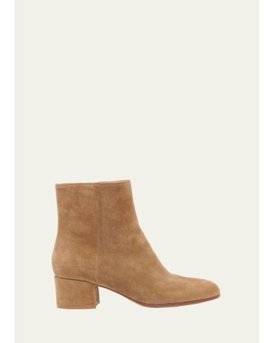 Gianvito Rossi Joelle 45 Booties - Natural