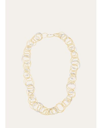 Buccellati Hawaii Two-tone Diamond Link Necklace - Natural