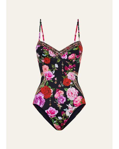 Camilla Reservation For Love Paneled One-piece Swimsuit - Multicolor