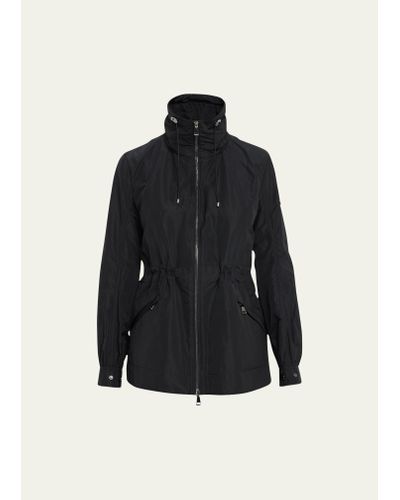 Moncler Enet Gathered Short Parka - Black