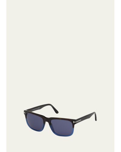 Tom Ford Stephenson Square Two-tone Acetate Sunglasses - White