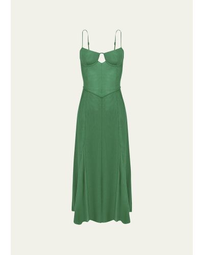 ViX Solid Maya Maxi Dress - Green