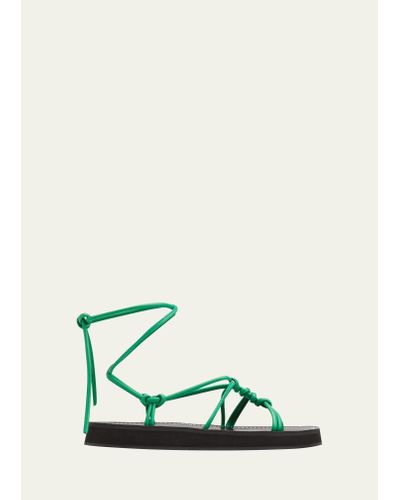 Hereu Fermada Strappy Ankle-tie Sport Sandals - Green