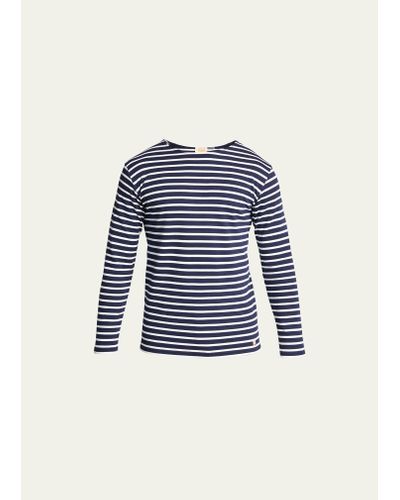 Armor Lux Striped Jersey T-shirt - Blue