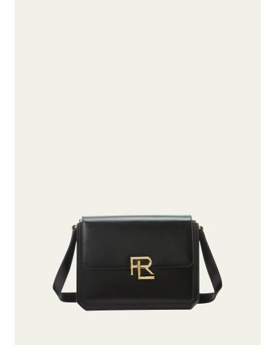 Ralph Lauren Collection Rl 888 Crossbody In Box Calfskin - Black