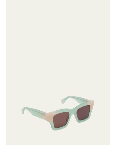 Jacquemus Les Lunettes Baci Square Acetate Sunglasses - Natural