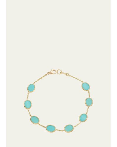 Ippolita 18k Polished Rock Candy Confetti Bracelet In Turquoise - Multicolor