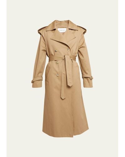 ARMARIUM Belted Cotton Trench Coat - Natural