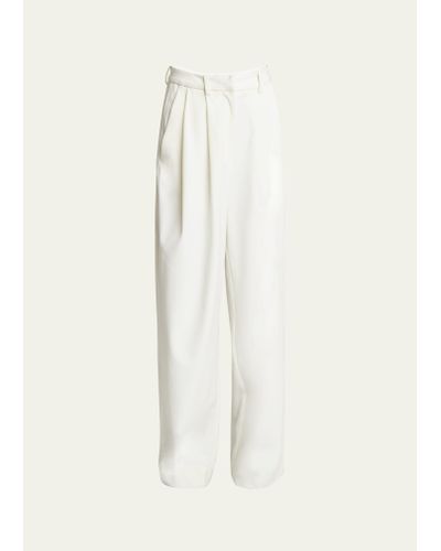Proenza Schouler Eleanor Slouchy Suiting Pants - White