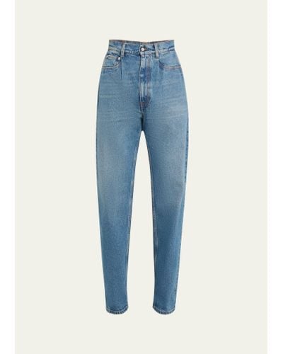 Hed Mayner Pleated Loose-fit Jeans - Blue